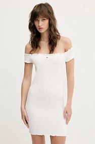 Sukienka mini Tommy Jeans  biała DW0DW20298