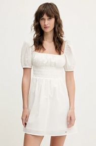 Sukienka mini Tommy Jeans  biała DW0DW21334