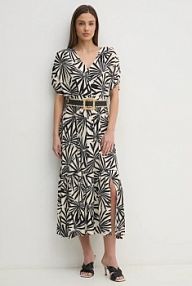 Sukienka maxi La Petite Française  czarna PFROMUALD