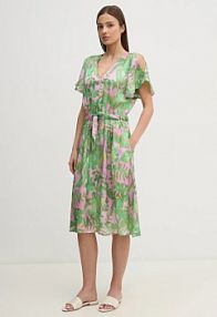 Sukienka mini La Petite Française  zielona PFRONNIE