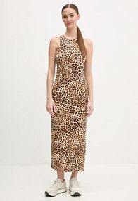 Sukienka maxi Puma  brązowa 632339