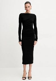 Sukienka maxi La Mania  czarna PRECIOUS