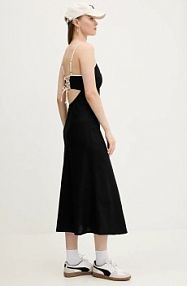 Sukienka midi Hollister Co.  czarna KI359.5049.90