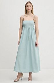 Sukienka maxi Abercrombie & Fitch  turkusowa KI159.5549.26