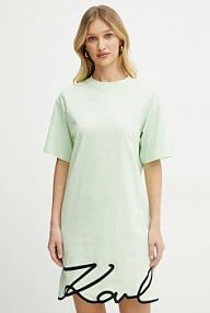 Sukienka mini Karl Lagerfeld  zielona A1W13001