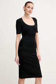 Sukienka mini Herve Leger  czarna MSB8518700