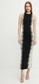 Sukienka maxi Herve Leger  czarna CBI8504573