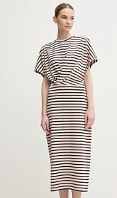 Sukienka midi MARC AUREL  beżowa 6552.7000.738