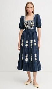 Sukienka midi Hoss Intropia  granatowa 8229095