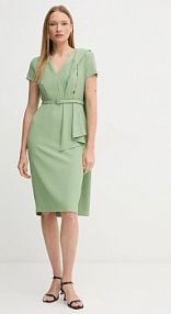 Sukienka mini Sandro Ferrone  zielona S23XBEBALDACC