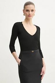 Sweter Elisabetta Franchi  czarny damski MK98T51E2