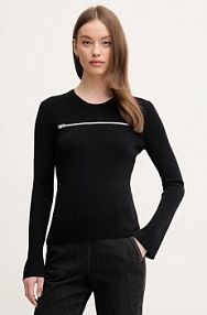 Sweter Sisley  czarny damski 16CYM105U