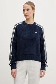 Sweter adidas Originals  granatowy damski JD0906