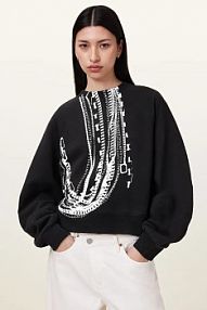 Bluza przez głowę AllSaints  czarna W040JC