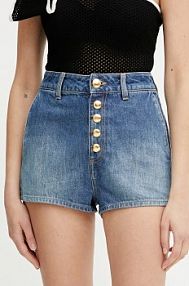 Szorty jeansowe Elisabetta Franchi  niebieskie HJ35I51E2