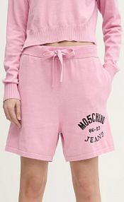 Szorty Moschino Jeans  różowe damskie 0380.3201
