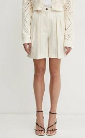 Szorty Simona Corsellini  beżowe damskie P25CPSH001