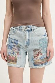 Szorty jeansowe Desigual  niebieskie 25SWDD24