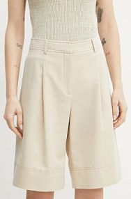 Szorty Boss Orange  beżowe damskie 50546217