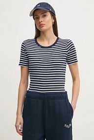 T-shirt United Colors of Benetton  granatowy damski 30YSE16A0