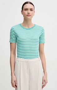 T-shirt United Colors of Benetton  turkusowy damski 30YSE16A0