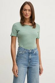 T-shirt United Colors of Benetton  zielony damski 30YSE16A0