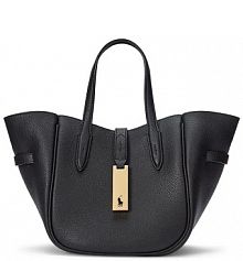 Torebka shopperka Polo Ralph Lauren  czarna 428942195