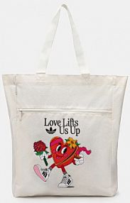 Torebka shopperka adidas Originals  beżowa JD5365