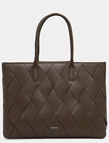 Torebka shopperka Calvin Klein  brązowa K60K612994