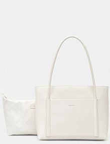 Torebka shopperka Calvin Klein  beżowa K60K613110