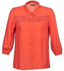 Koszula Volcom  pomarańczowa damska Z długim rękawem  KNOTTY