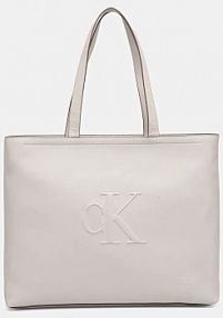 Torebka shopperka Calvin Klein Jeans  beżowa LV04K3070G