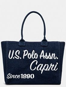 Torebka shopperka U.S. Polo Assn.  granatowa BEU2P8697WCO