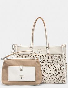 Torebka shopperka U.S. Polo Assn.  biała BEU1R8646WWI