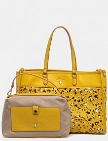 Torebka shopperka U.S. Polo Assn.  żółta BEU1R8646WWI