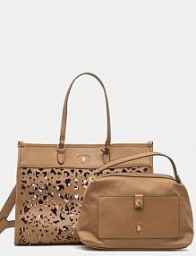 Torebka shopperka U.S. Polo Assn.  brązowa BEU1R8646WWI