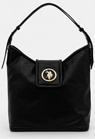Torebka shopperka U.S. Polo Assn.  czarna BEUJ58590WVP