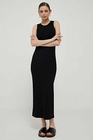 Sukienka maxi Tommy Hilfiger  czarna WW0WW38838