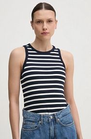 Top Tommy Hilfiger  granatowy damski WW0WW38635