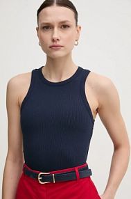 Top Tommy Hilfiger  granatowy damski WW0WW38635