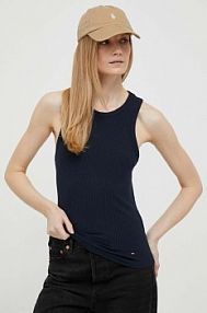 Top Tommy Hilfiger  granatowy damski WW0WW38635