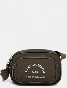 Saszetka nerka Karl Lagerfeld  zielona damska A2M30219