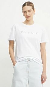T-shirt Twinset  biały damski 251TT2041