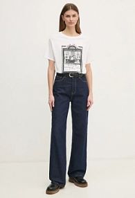 T-shirt Pepe Jeans  biały damski PL505992