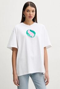 T-shirt Fiorucci  biały damski U02SPTSH103CJ