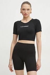 T-shirt Plein Sport  czarny damski SAEC.WTK3566.