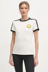 T-shirt adidas Originals  beżowy damski JD3591