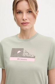 T-shirt Columbia  zielony damski 2120121