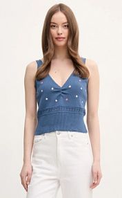 Top United Colors of Benetton  granatowy damski 10C1EH01A