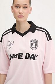 Koszulka polo HUGO Blue  różowa damska 50537456